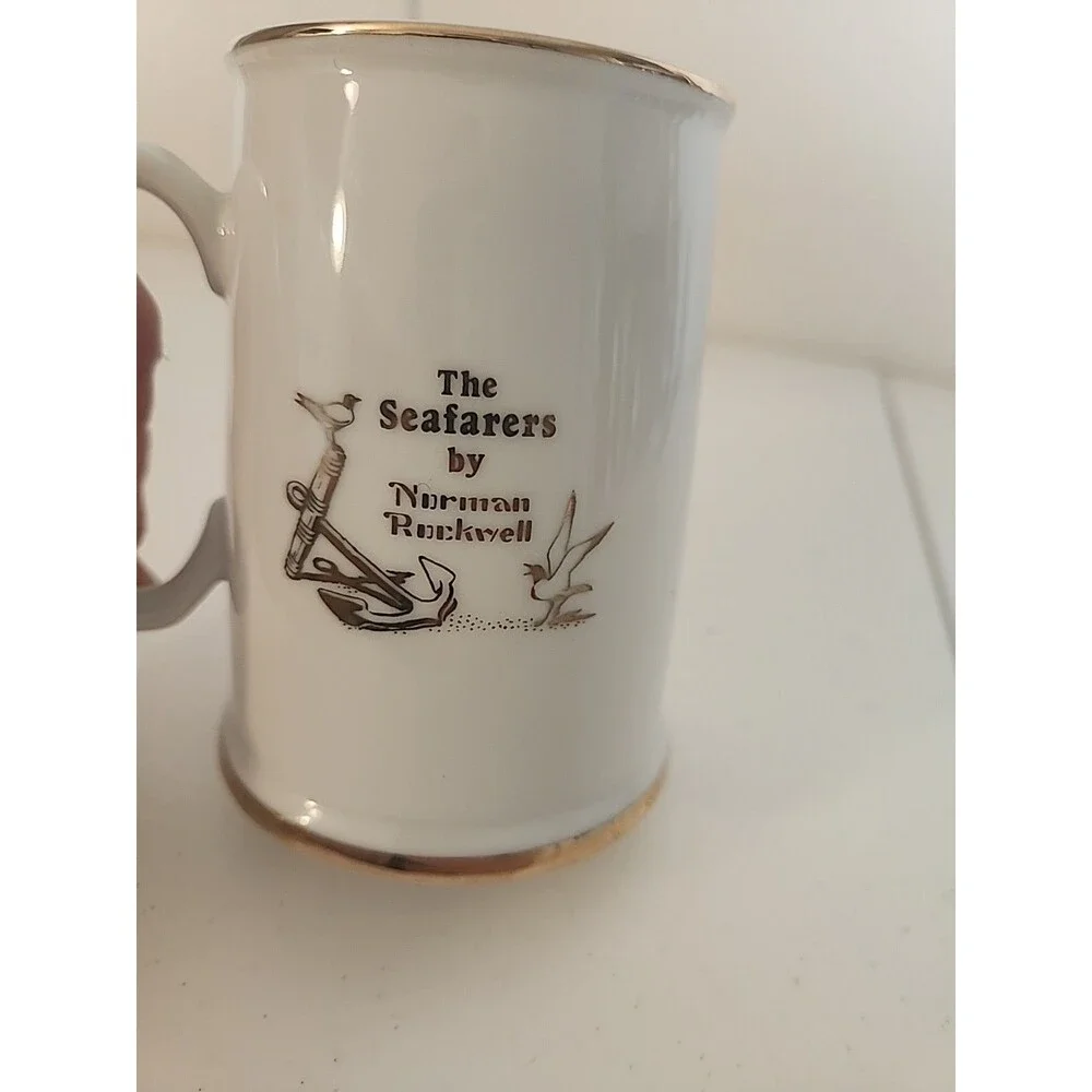 Norman Rockwell Looking Out To Sea Coffee Mug